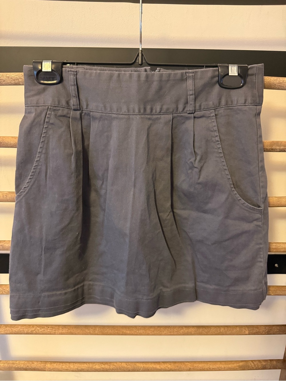 silence + noise Gray Pleated Casual Skort